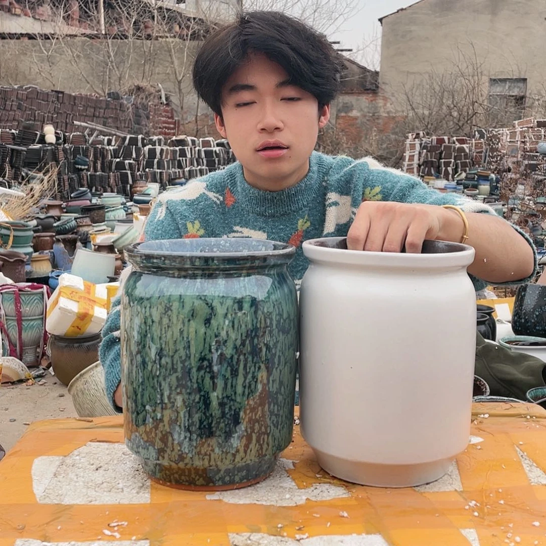 红陶宜兴紫砂花盆