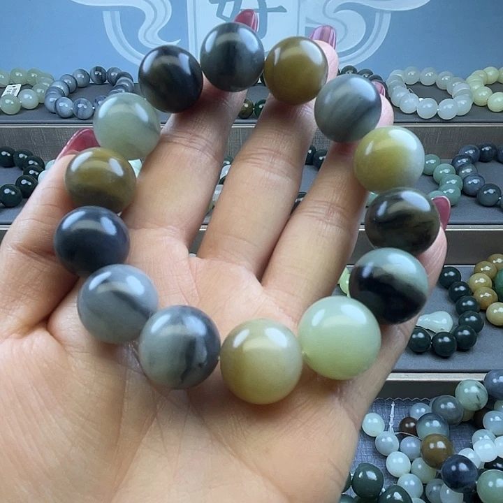 和田玉未镶嵌手链