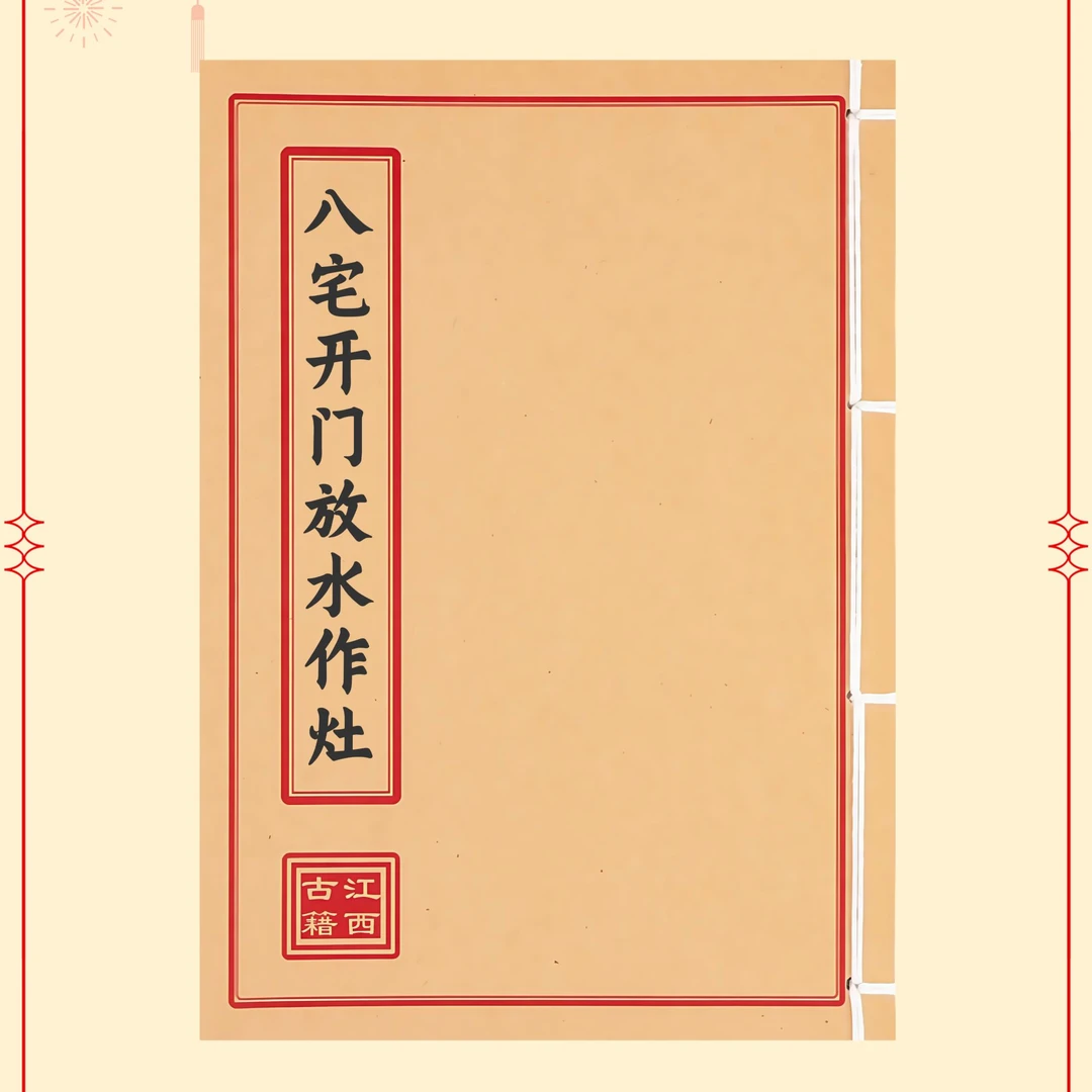 八宅开门放水作灶通俗易懂简单明了完整版学习文化线装收藏