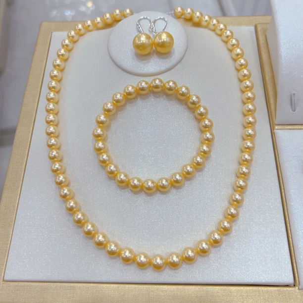 铜合金仿珍珠吊坠 经典高端时尚大气上档次彩色贝珠三件套