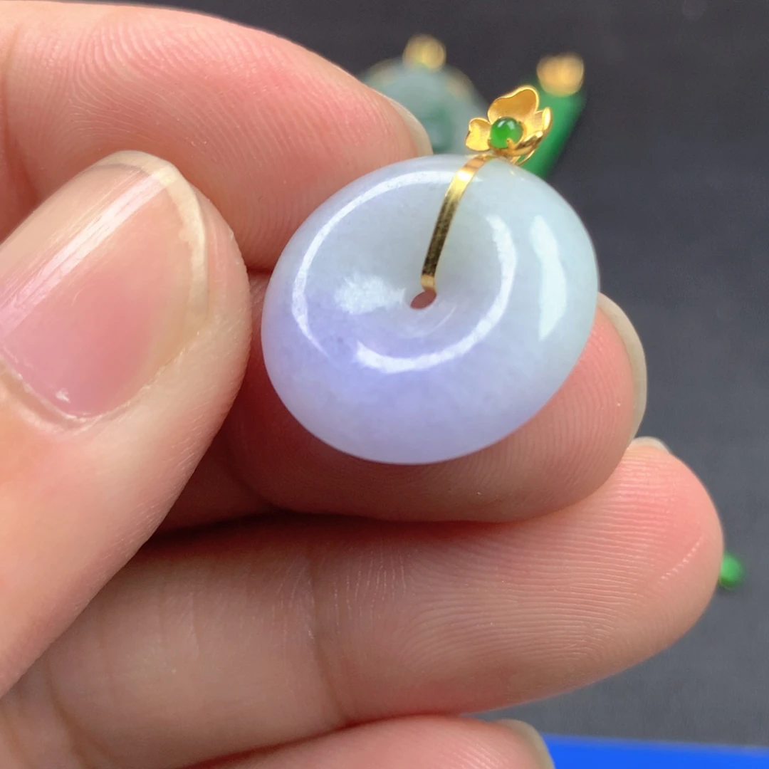 【闪购商品】颈饰18K金镶嵌翡翠翡翠