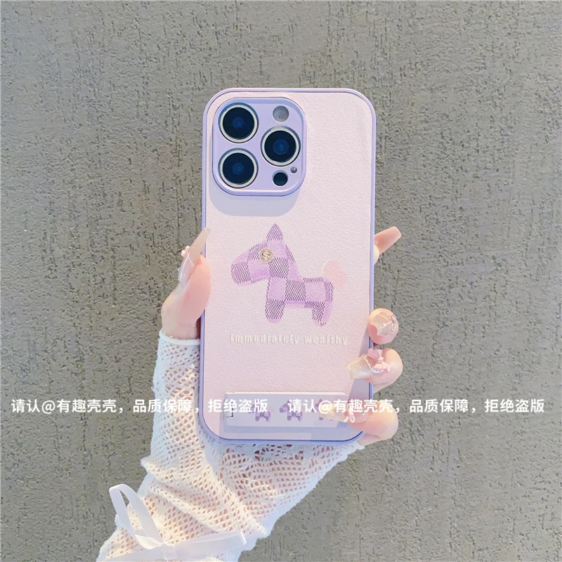 金属漆皮纹适用苹果16/iPhone/华为荣耀/OPPO/VIVO/小米/手机壳潮