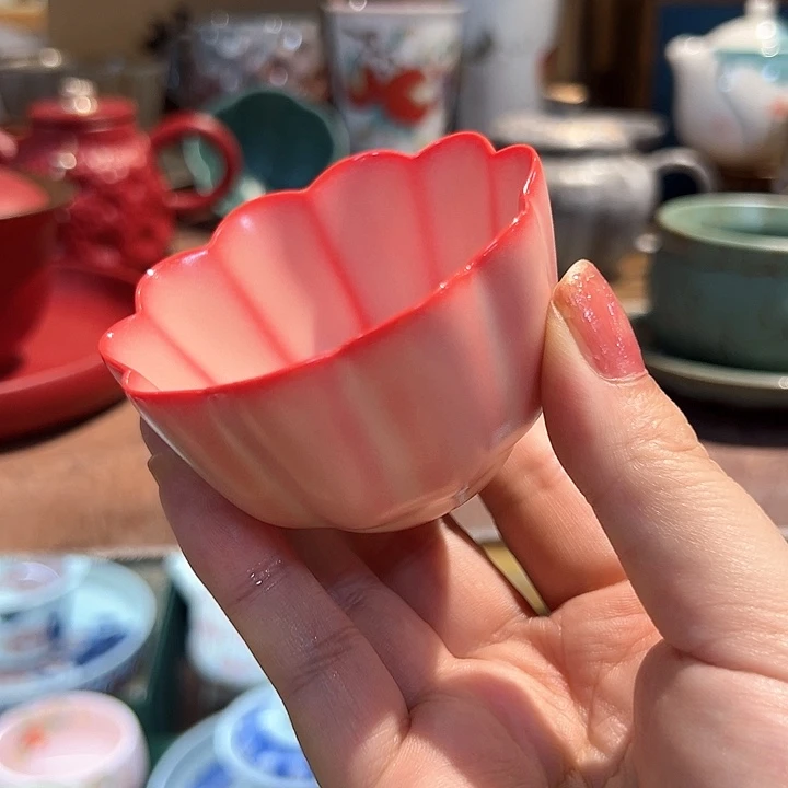 瓷片漂亮的小茶具啊