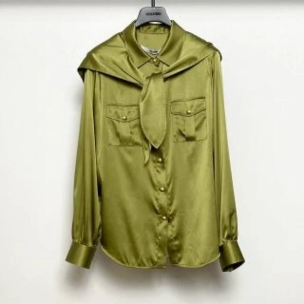 ELVIS.CHEUNG蒋云 真 丝连帽猎装衬衫 E2H06068AA703