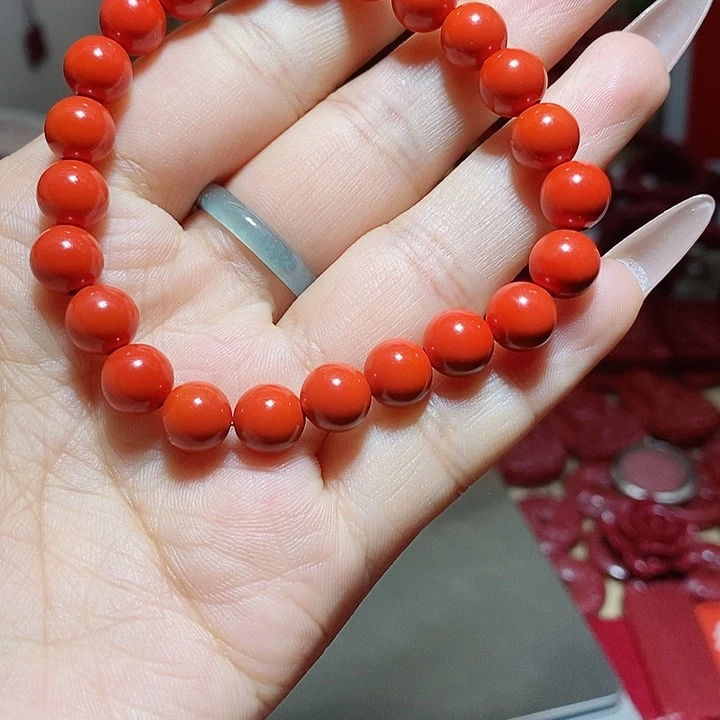 玛瑙/玉髓合金朱砂