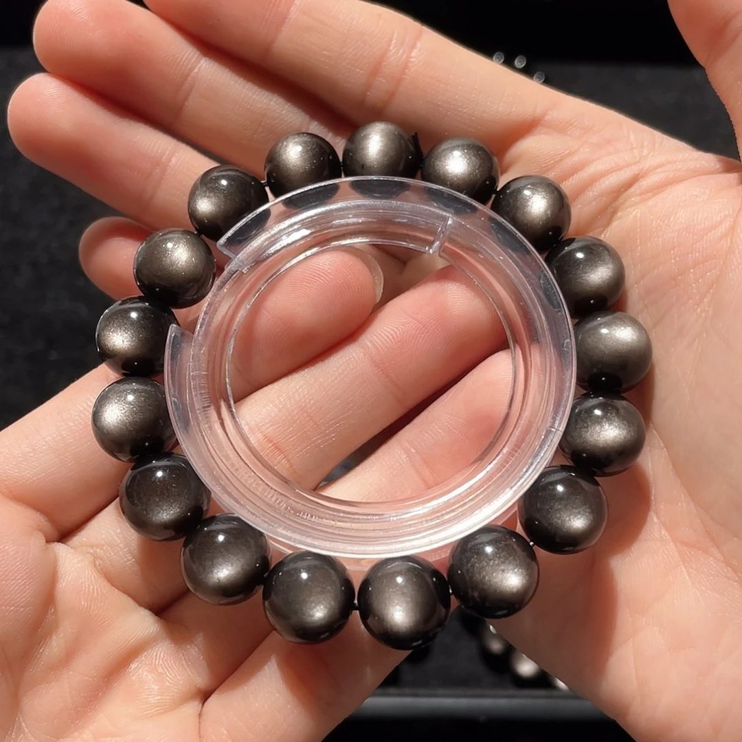 黑曜岩未镶嵌手链W*.