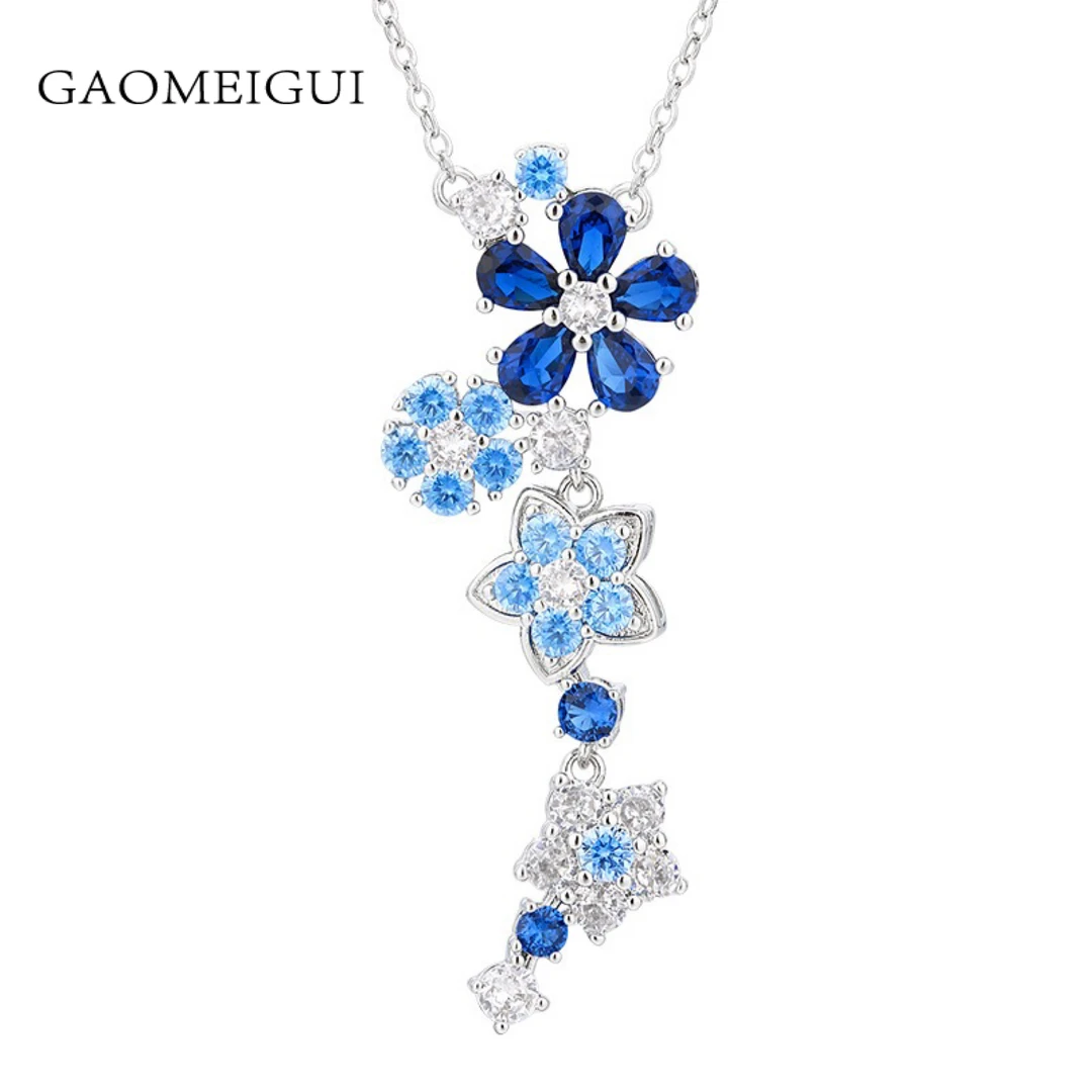 合金合成锆石项链 GAOMEIGUI 海外款 高定高奢项链