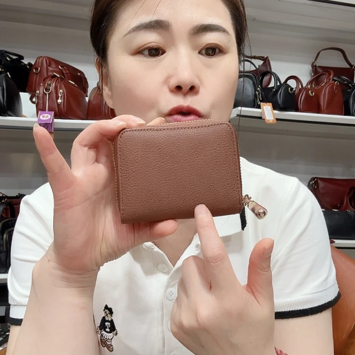 头层牛皮棕色男女同款