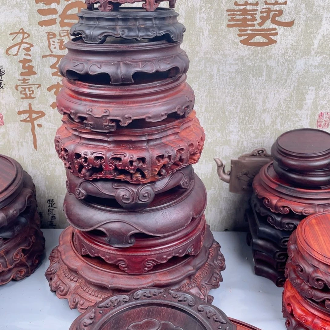 信***念血檀瑕疵明显底座