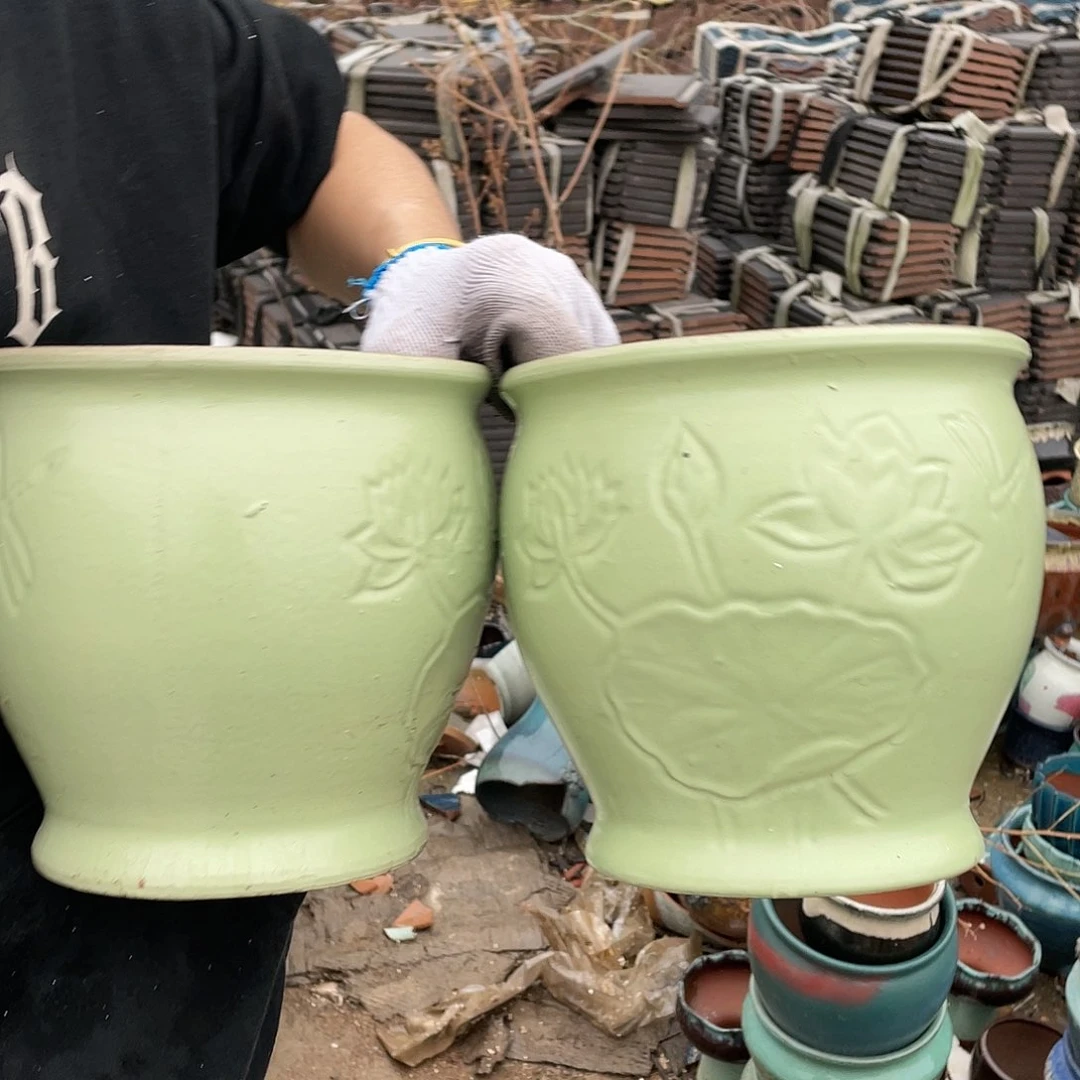 红陶宜兴紫砂花盆