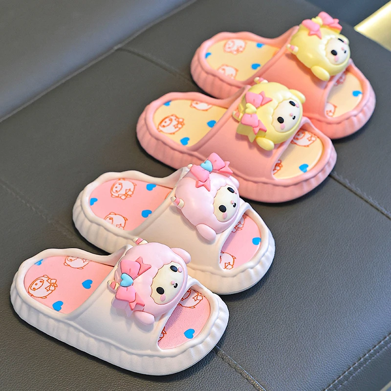 踩屎感儿童凉拖鞋夏季女童卡通EVA室内外居家防滑小女孩宝宝拖鞋