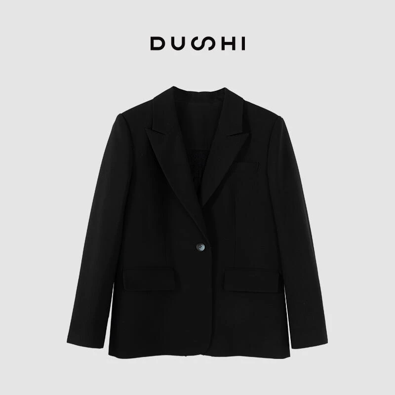 【独释】蕾丝西装春季定制进口TR棉气质蕾丝拼接西装DS28023