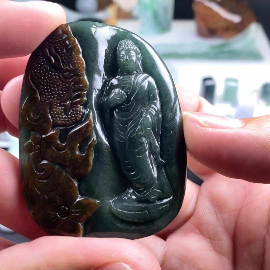 翡翠未镶嵌颈饰天然翡翠