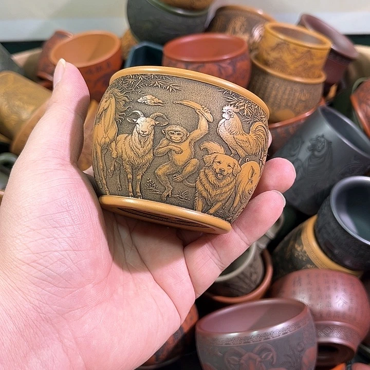 茶杯紫砂全手工紫砂主任杯