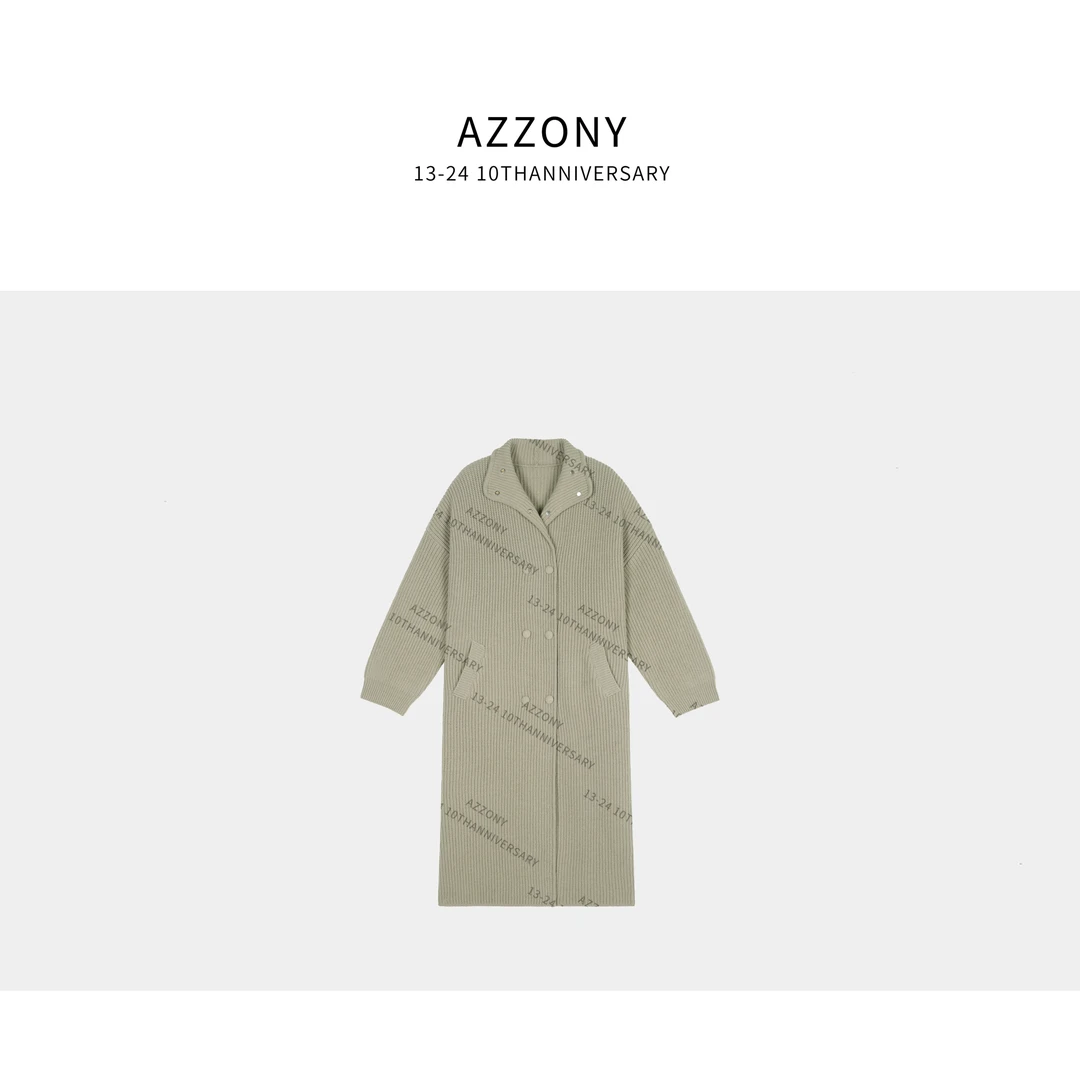 5 YYL 双排扣奶茶毛衣外套  2025冬款上新winter  HP10139