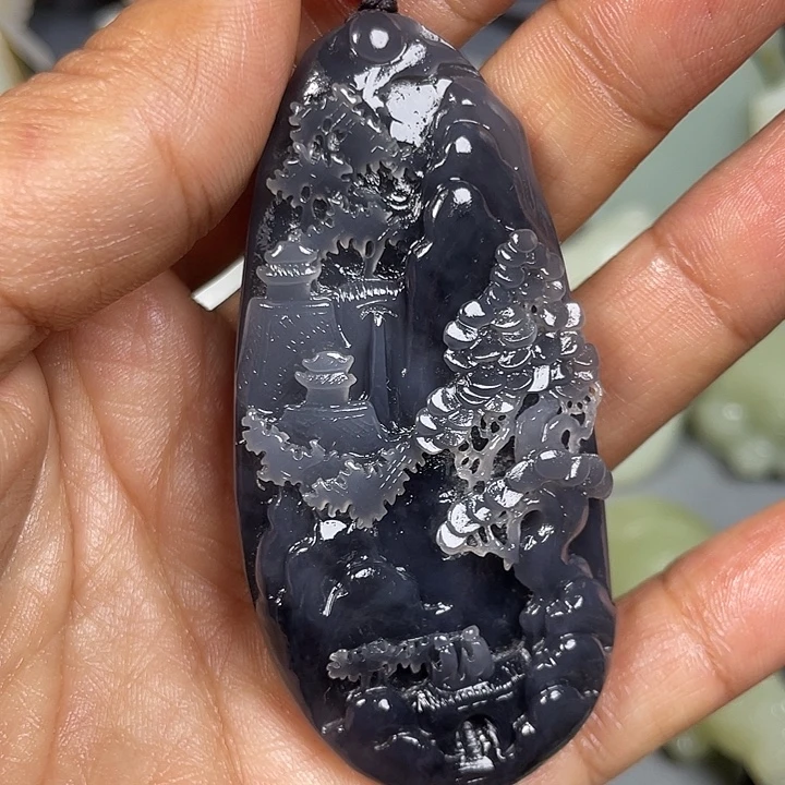 和田玉未镶嵌挂件