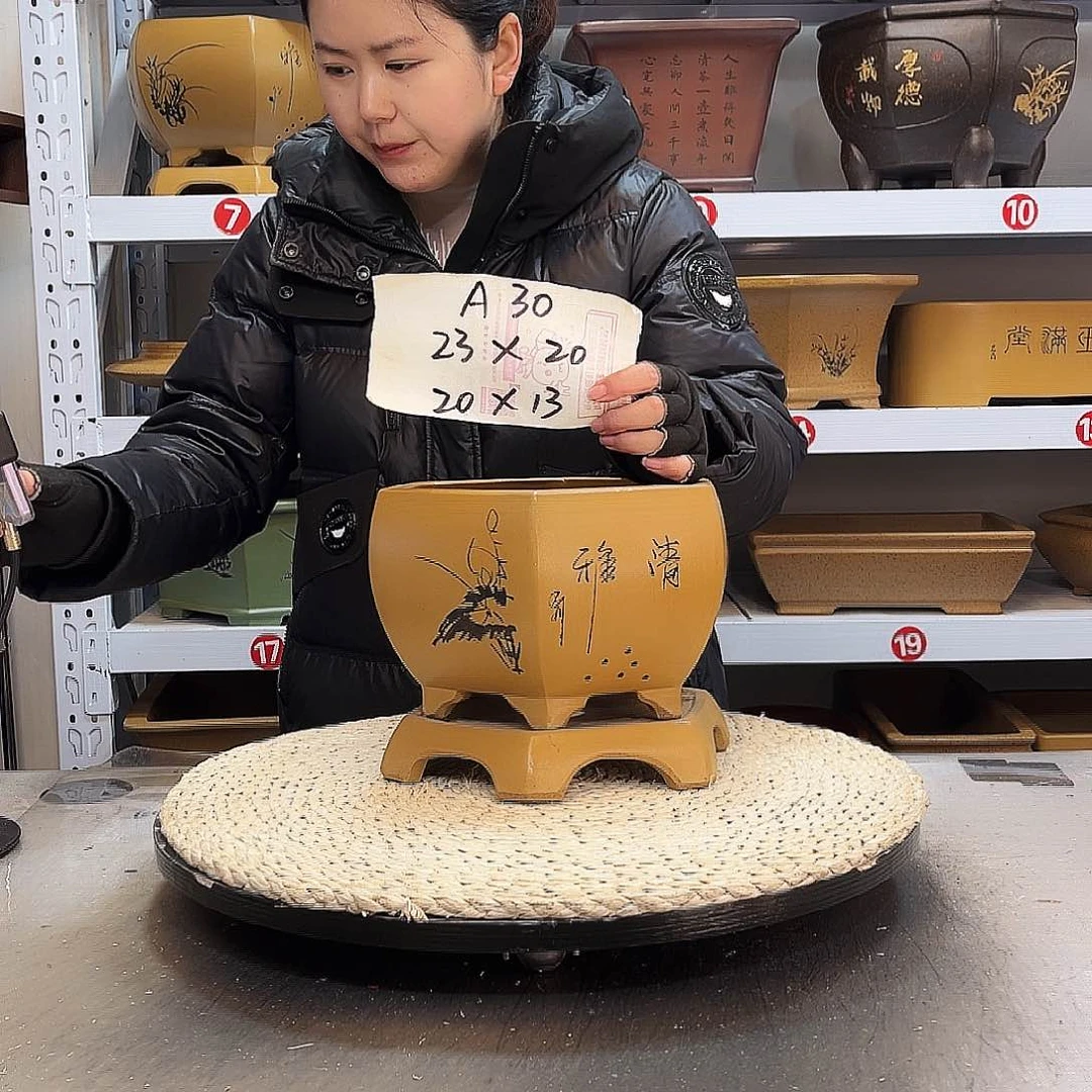 紫砂花盆紫砂花盆