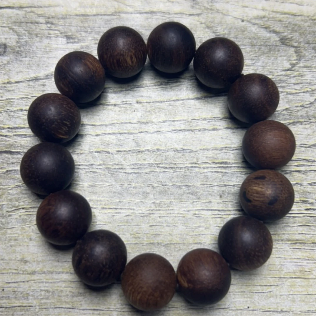 54 福来精选文玩沉香木作手串19mm