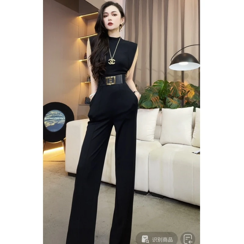 【YING FASHION】莹老板-时尚气质百搭设计款流苏连体裤8020378 858