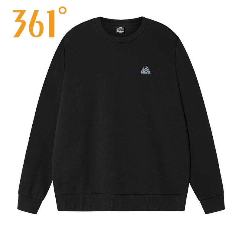 361°春秋季情侣款圆领套头卫衣休闲时尚百搭长袖上衣运动宽松潮