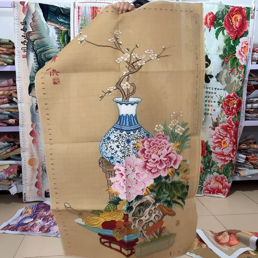 棉?****年十字绣成品出售