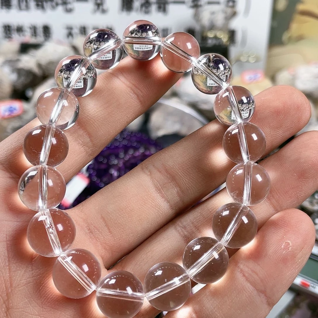 水晶手链未镶嵌白水晶12咪