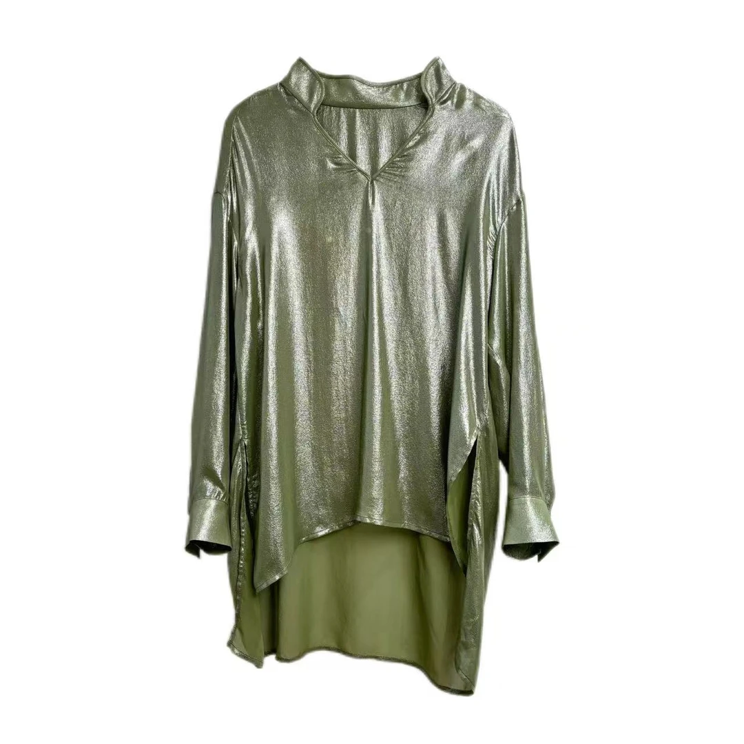 【公主】琉璃真丝小V领上衣1401453