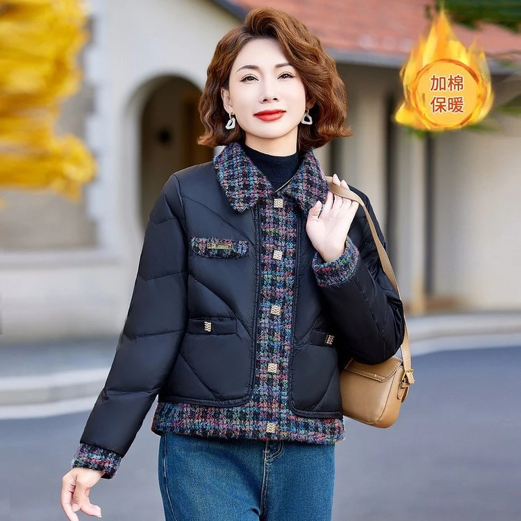 【撤柜断码甩】ZF15时尚休闲外套气质棉服上衣洋气女