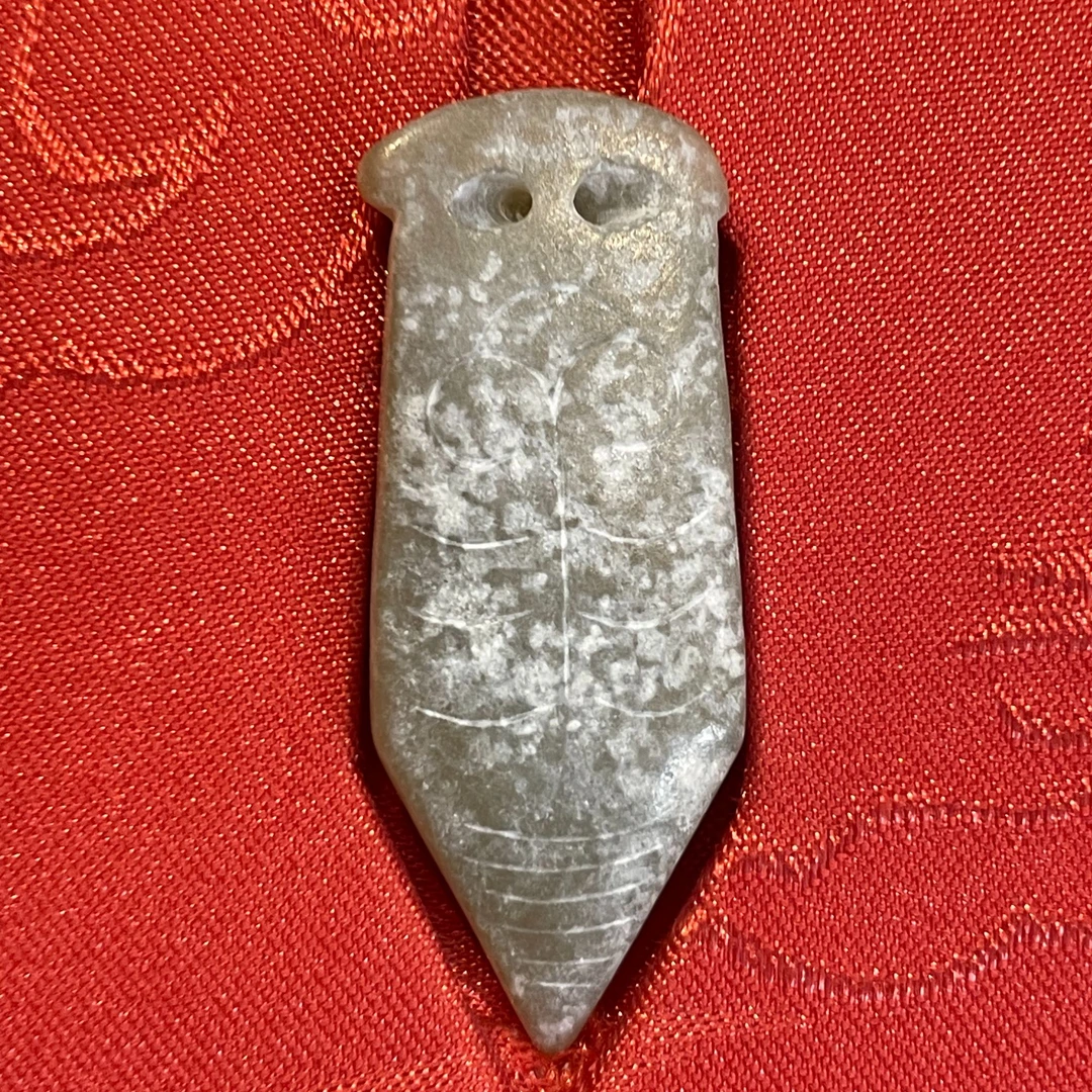 魏家班 新疆和田玉 一鸣惊人金蝉 挂件 20132