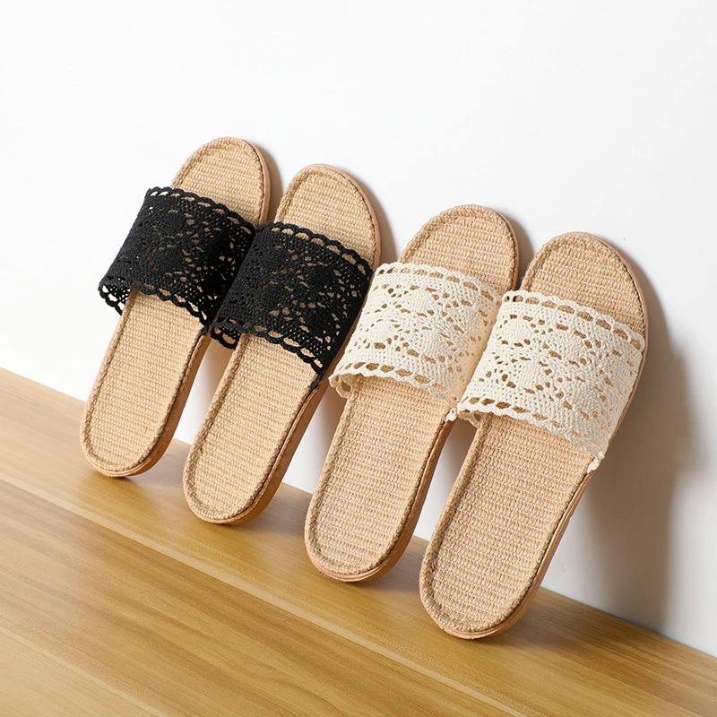 新款四季透气镂空夏天女士拖鞋室内防滑家用木地板静音凉托鞋藤草
