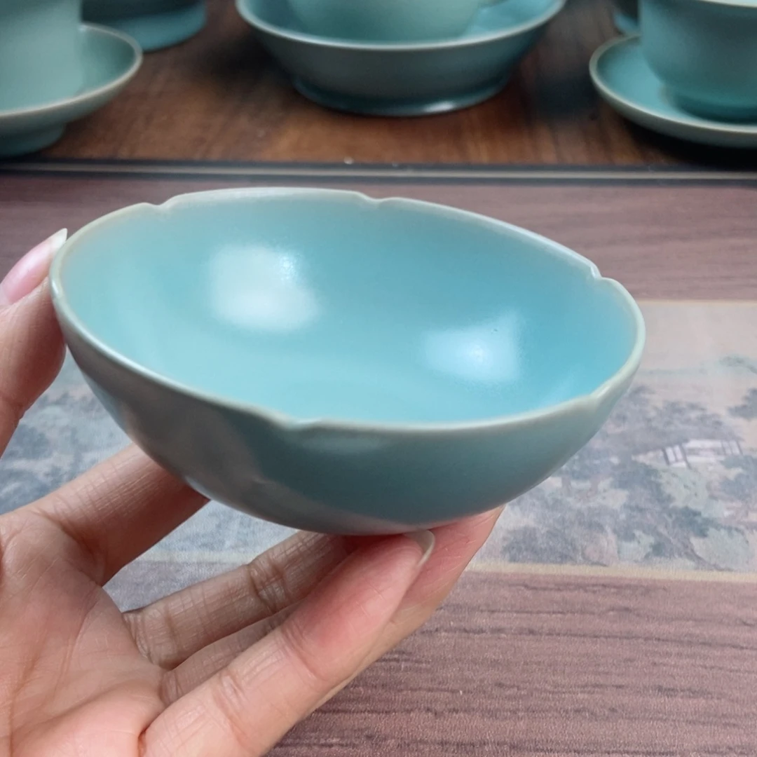 摆件陶原产地原矿汝瓷～茶器