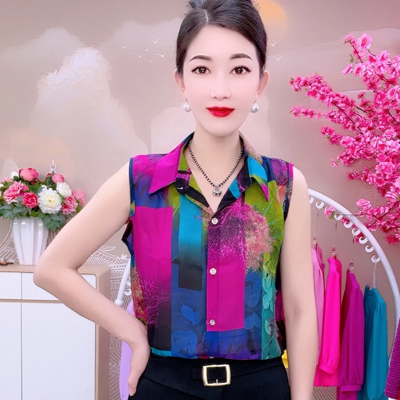 春秋衬衫女薄款时尚内搭上衣大码气质中老年职业装假领子衬衣小衫