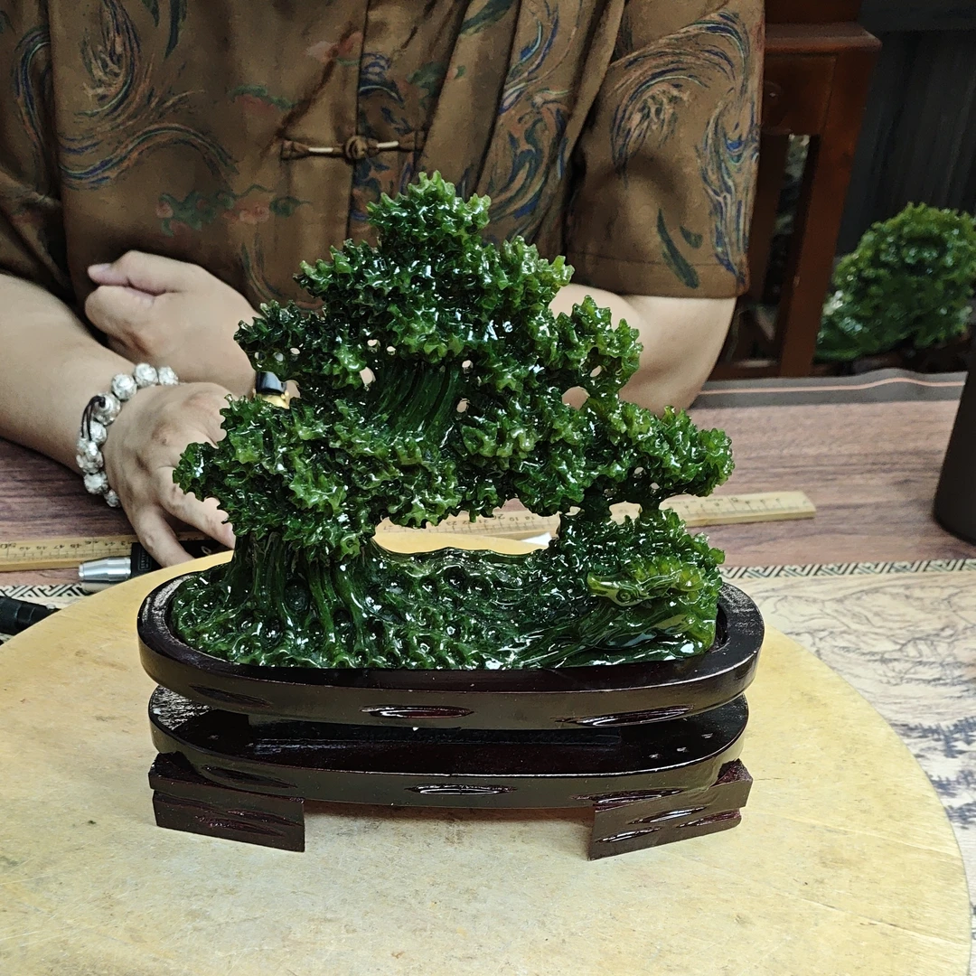 天然玉石岫岩料手工雕刻摆件居家装饰送礼一物一链接575