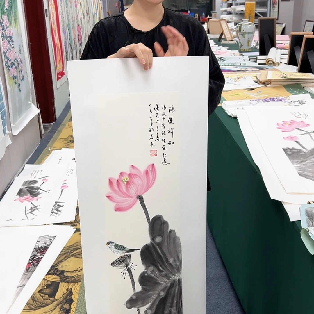 国画宣纸国画春手绘作品