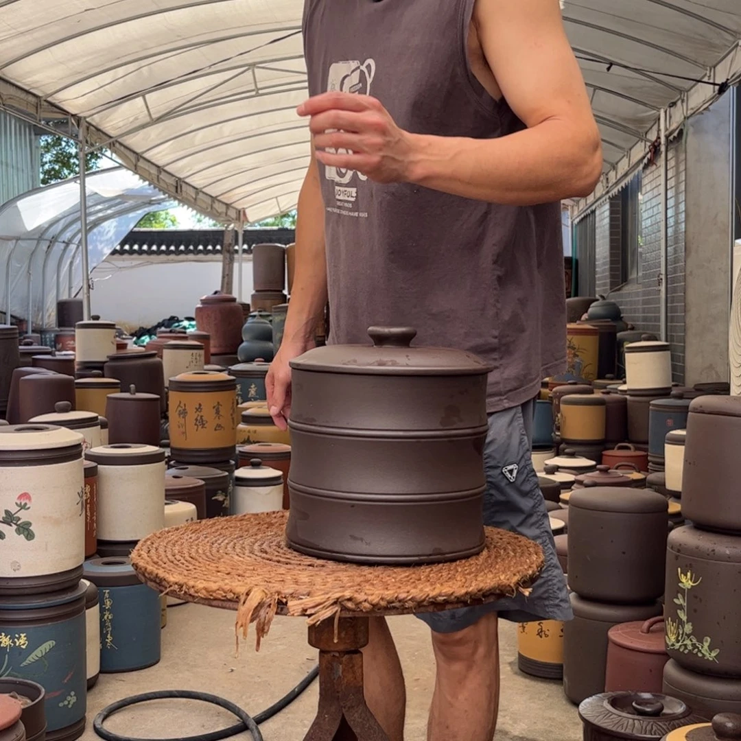 紫砂茶叶罐8 饼茶叶罐