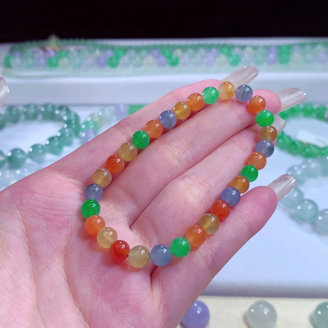 翡翠未镶嵌手链天然翡翠