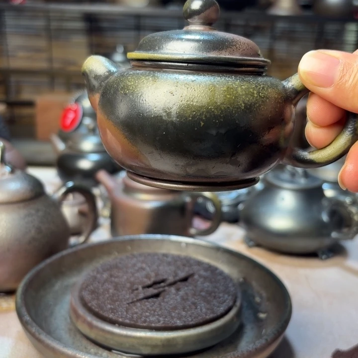 壶庄诚柴烧坭兴陶壶160