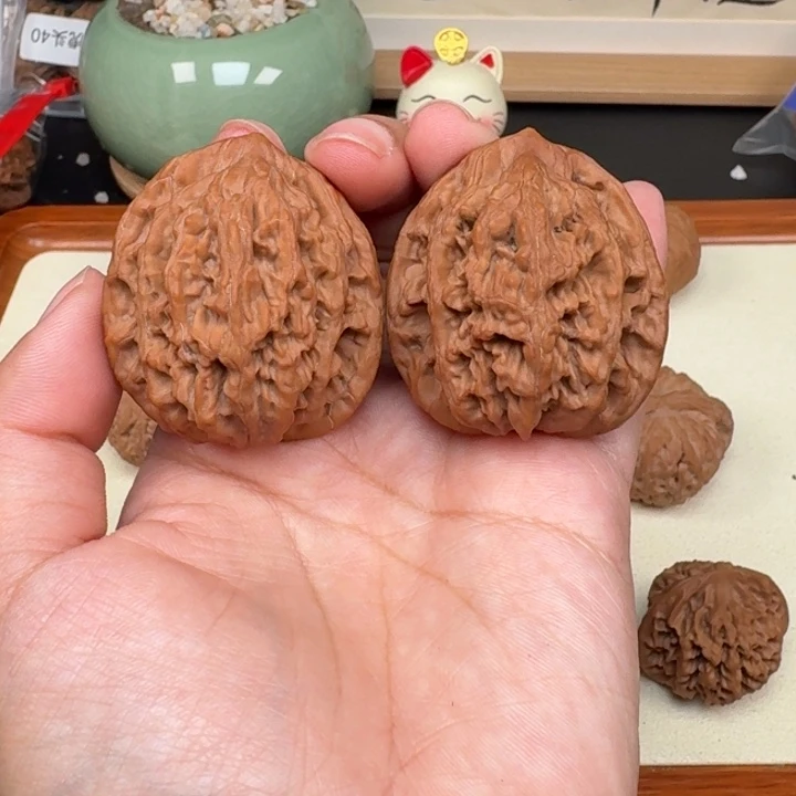 文玩核桃把件全品虎头40
