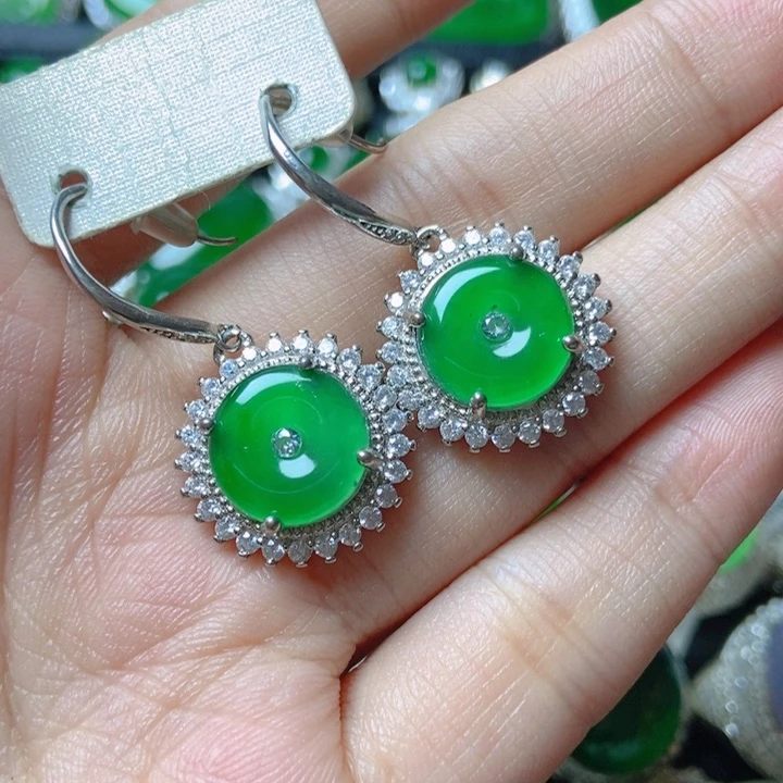 翡翠颈饰银S925镶嵌