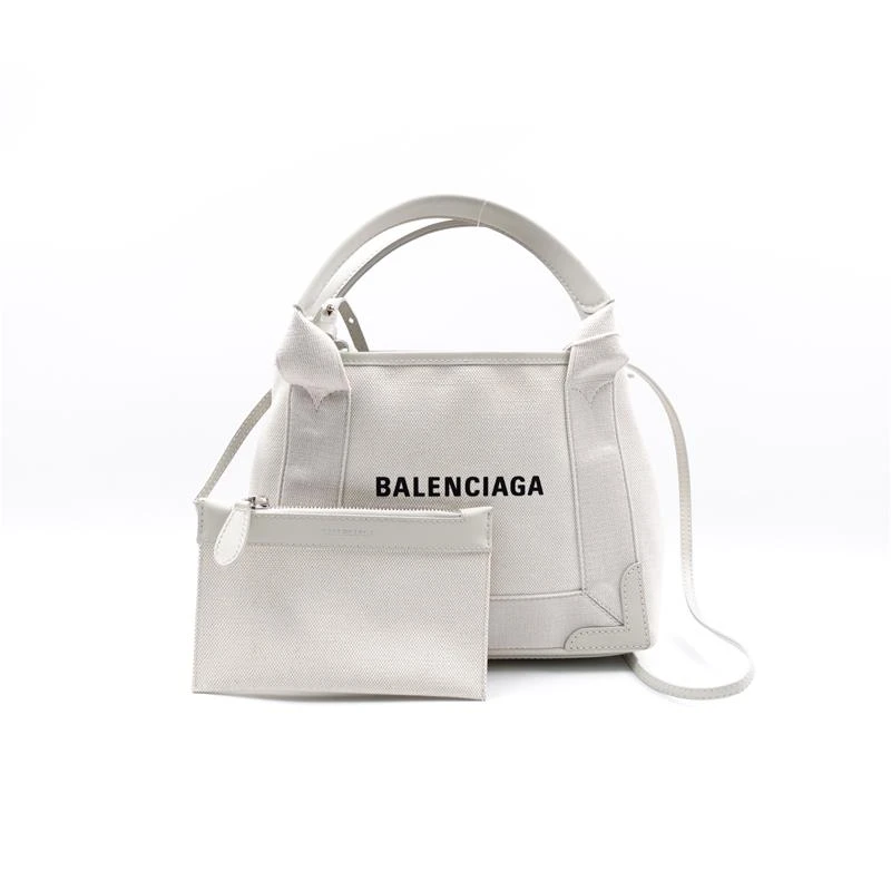 95新 Balenciaga/巴黎世家 白色帆布手提单肩包H_ZY0000421358