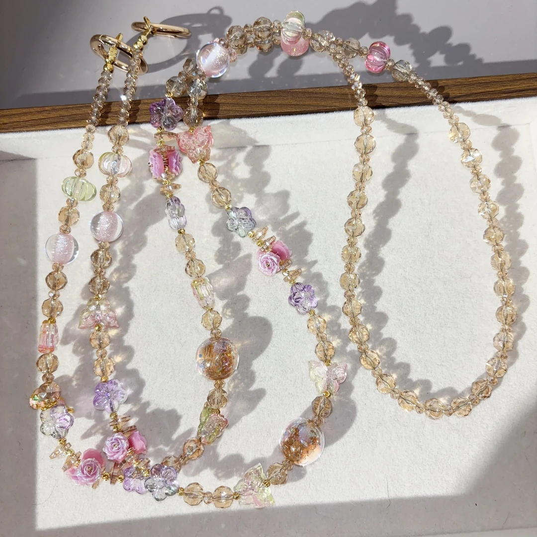 尤米原创设计手机链高端女款防丢手机挂链绳节日百搭礼物L2853