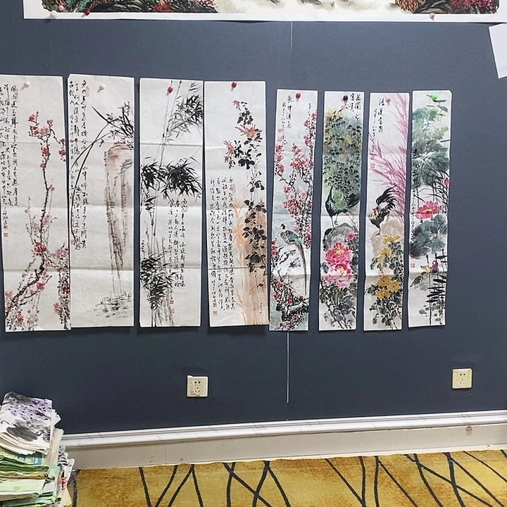 鸿***蒙国画成鹏25.100手绘画芯
