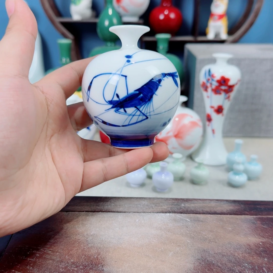 陶瓷手工小花器摆件