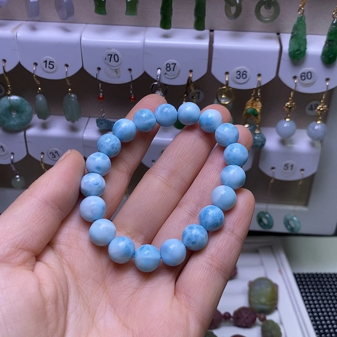 针钠钙石（海纹石）未镶嵌手链