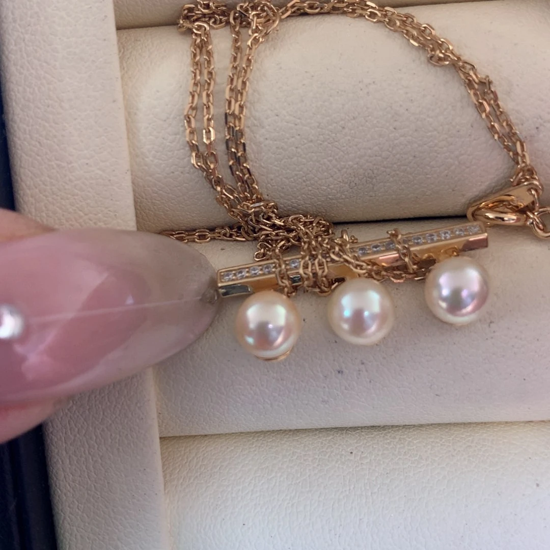 颈饰银S925镶嵌海水珍珠