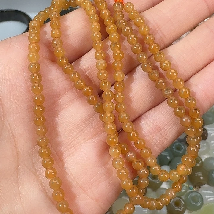 和田玉（糖玉）未镶嵌手链4mm