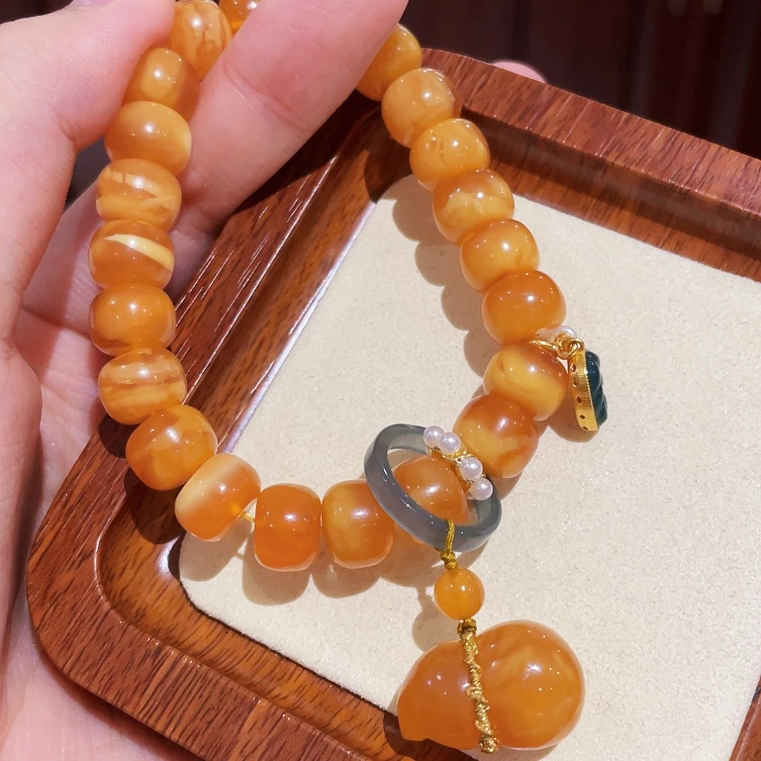 蜜蜡手链未镶嵌手串