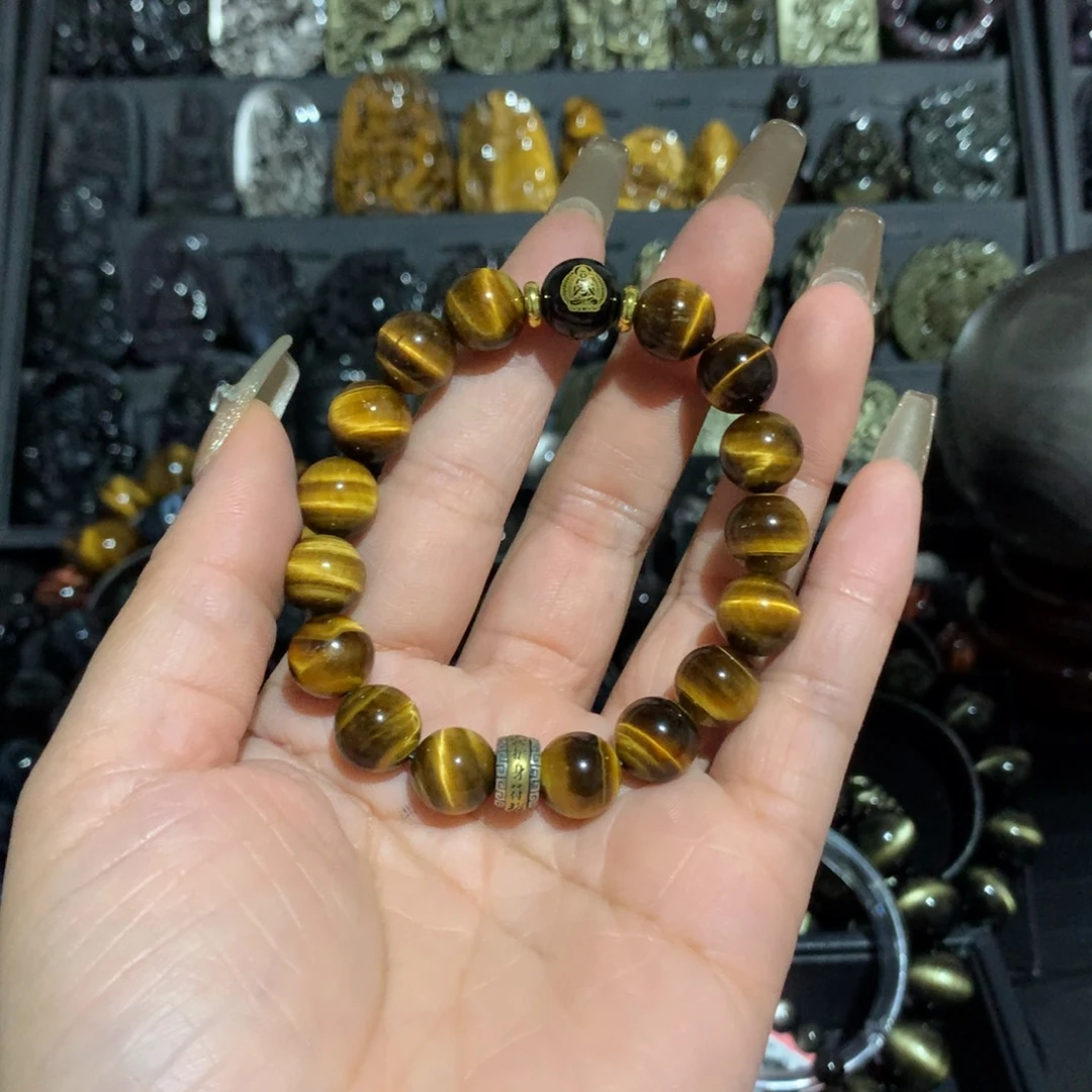 木变石（虎睛石）手链未镶嵌过**烟