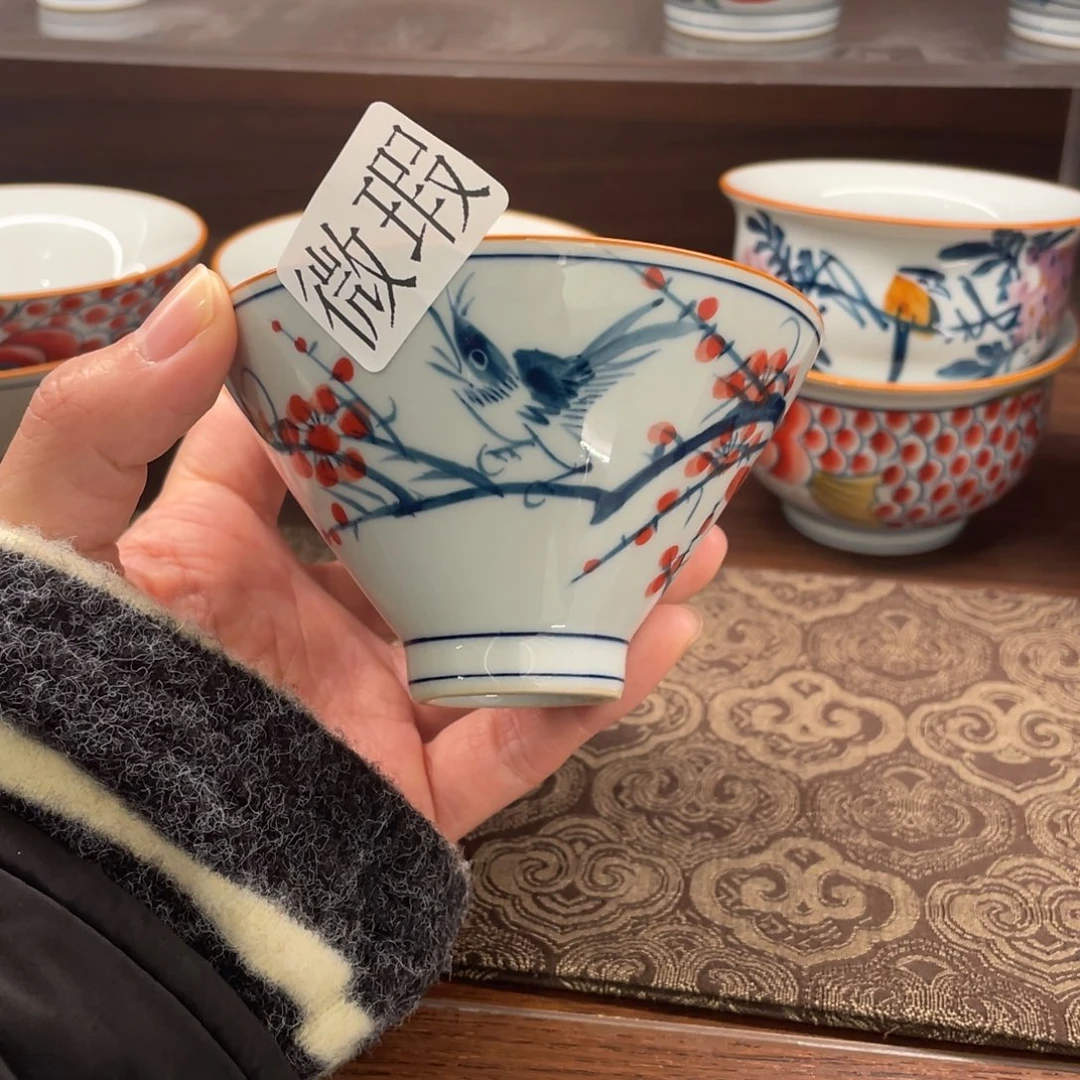 有瑕釉下彩纯手绘