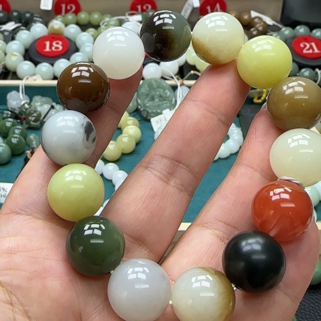 和田玉未镶嵌手链16